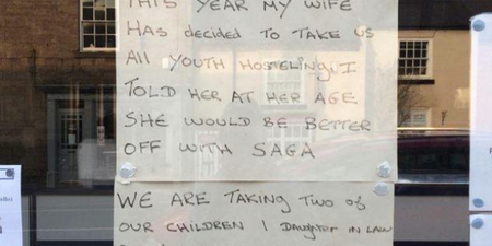 Shop Owner Goes On Holiday And Leaves Behind Hilarious Note