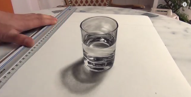 How to Draw a Glass of Water 