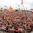 STOP EVERYTHING – The greatest flag of all-time has been spotted at Glastonbury