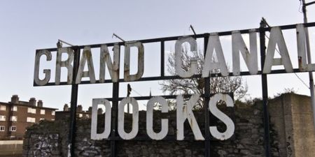 PICS: Some Messer Has Rearranged The ‘Grand Canal Docks’ Sign In Dublin