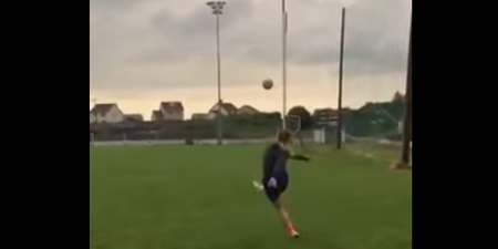 WATCH: Clare Ladies Football Star Kicks Sublime Point From Impossible Angle
