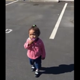 WATCH: This Baby Is Terrified Of Her Shadow And It’s The Cutest Thing