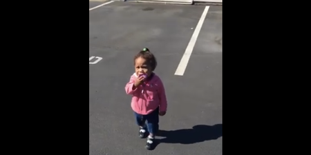 WATCH: This Baby Is Terrified Of Her Shadow And It’s The Cutest Thing