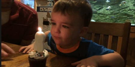 WATCH: This Kid Is Possibly The Most Adorable (But Worst) At Blowing Out His Birthday Candles
