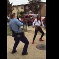 WATCH: Police Woman Breaks Up A Fight By Breaking Down Some Moves And It’s AWESOME