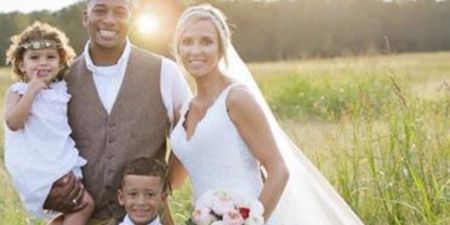 Bride Pays Tribute to Her Late Son in Wedding Photo