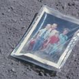 There’s An Incredible Hidden Message In This Family Portrait Left On The Moon