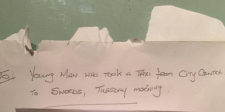A Dublin Taxi Driver Did Something Pretty Incredible For One Irish Man This Week