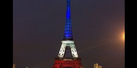 PIC: The Eiffel Tower Lights Up For The First Time Since Friday Night’s Attack In Country’s Colours