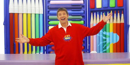 Turns out there was a hidden dirty message in the show Art Attack