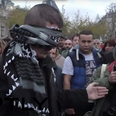 WATCH: A Blindfolded Muslim Man Stood In Paris Offering People Free Hugs