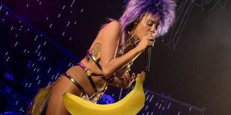 Miley Cryus Open Dead Petz Tour Wearing Fake Strap-On Penis