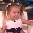 VIDEO: Ellen DeGeneres Had The Cutest Three-Year-Old On Her Show This Week And The World Is In Love With Her
