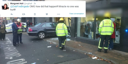 Lucky Escape In Dublin As Car Goes Through Shop Window In Shock Accident