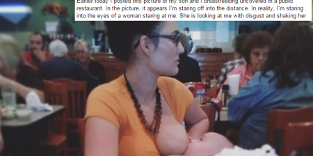 Woman Breastfeeding In Public Posts Viral Response To The Diner Who Tried To Shame Her