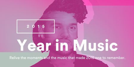 Spotify’s ‘Year In Music’ For 2015 Is Here