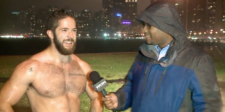 He’s Single In The Rain: This Weather Report Has The Internet A Little Hot & Bothered