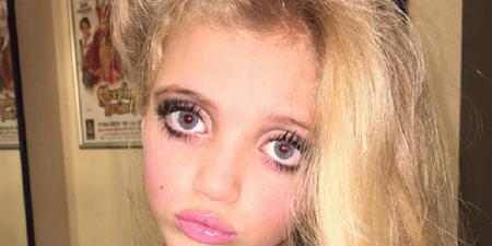 Katie Price Sparks Online Outrage With New Snaps Of Princess Wearing Heavy Make-Up