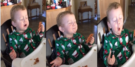 VIDEO: 18-Month-Old Tastes Bacon For The First Time And His Reaction Is Too Funny