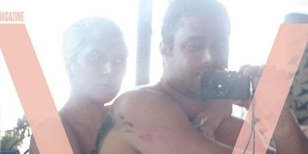 PIC: Lady Gaga And Fiancé Taylor Kinney Post Naked Selfie After Having Sex On A Canvas