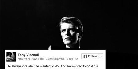 Bowie’s Producer Opens Up About The Last Year In Touching Facebook Post
