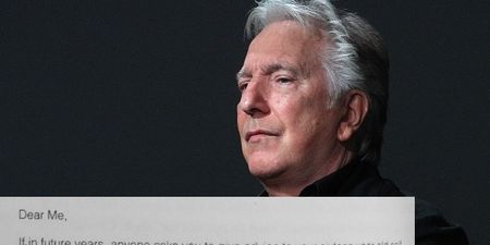 PIC: Alan Rickman’s Advice To His Sixteen-Year-Old Self Is Brilliant