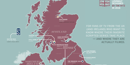 Man Creates Amazing Map of British TV Shows to Explain Geography to his Wife