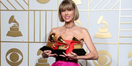 WATCH: Taylor Swift Makes A Dig At Kanye During Grammys Acceptance Speech