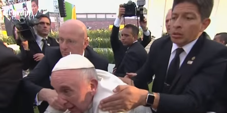 WATCH: Pope Francis Almost Got Knocked Over And He Did Not Show Forgiveness