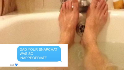 PIC: Spare a Thought For The Girl Whose Dad Accidentally Put A Dick Pic On His Snapchat Story