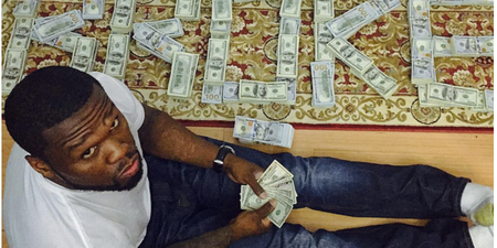 Posing With Piles Of Cash Is Getting ‘Bankrupt’ 50 Cent Into Trouble