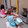 PICS – Kids Reading To Shelter Dogs Is Too Cute