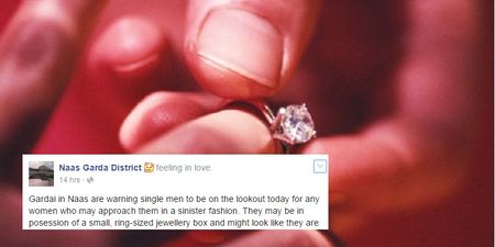 PIC: Naas Garda District Issue Hilarious Warning To Single Men Everywhere Today