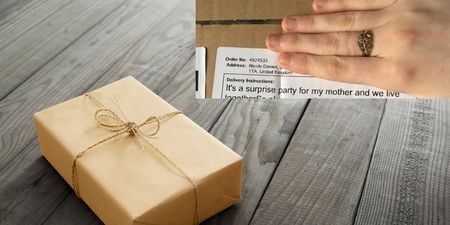 PIC: This Delivery Note Just Ruined A Woman’s Attempts At Surprising Her Mam For Mother’s Day