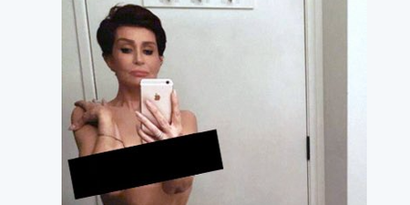 PIC: Sharon Osbourne Posts A Kim Kardashian-Inspired Nude Selfie
