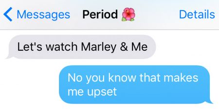 What it would be like if your period could text you