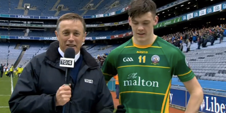 VIDEO: Man of The Match Gets Jocked Live On TG4 During Acceptance Speech