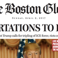 PIC – This Front Page Of The Boston Globe Shows The Reality Of Trump Becoming President