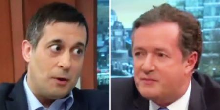 Piers Morgan is absolutely owned on live TV row about celebrity threesome story