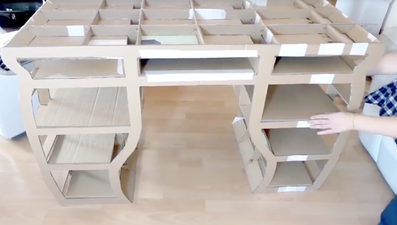 The second most viral thing on Facebook today is a video about cardboard furniture