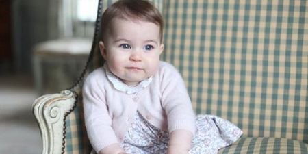 PIC: The first photo of Princess Charlotte with the Queen has been released