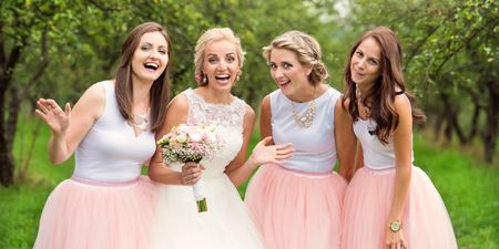 This bride had quite an unusual approach when it came to a bridesmaid’s appearance