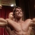 Arnold Schwarzenegger is training his lookalike son in bodybuilding