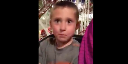 This is the terrifying moment a child’s seatbelt snaps on a rollercoaster