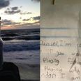 Man finds heartbreaking message in a bottle washed up on shore