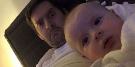 This new dad can’t stop pranking his partner with pictures of their baby
