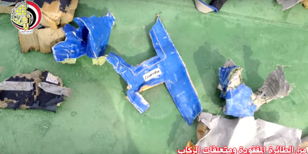 These are the first images of debris from the EgyptAir plane crash