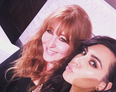 Kim Kardashian wore a DIVINE rose gold dress to speak at Vogue festival today