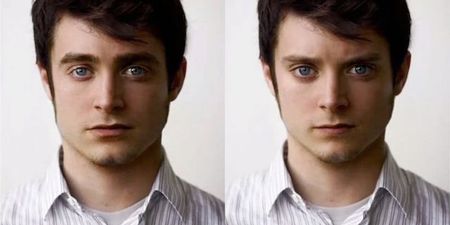 This gif of Elijah Wood morphing into Daniel Radcliffe will blow your mind