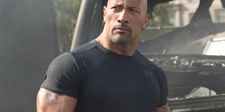 The Rock looks stacked in this new photo from Furious 8
